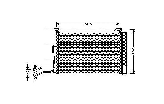 Condenser, air conditioning BW5264D Ava Quality Cooling