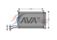Condenser, air conditioning BW5264D Ava Quality Cooling