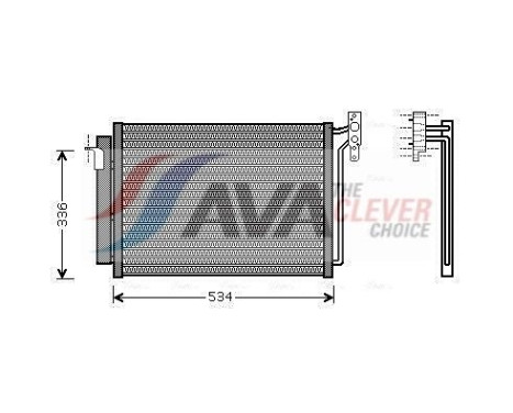 Condenser, air conditioning BW5281D Ava Quality Cooling