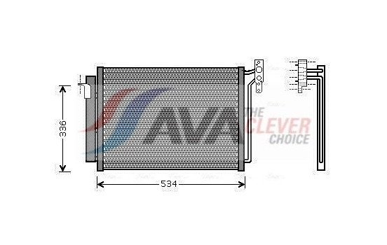 Condenser, air conditioning BW5281D Ava Quality Cooling