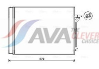 Condenser, air conditioning BW5409D Ava Quality Cooling