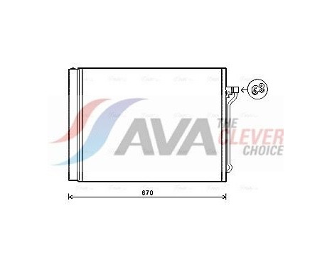 Condenser, air conditioning BW5409D Ava Quality Cooling