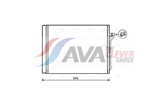 Condenser, air conditioning BW5409D Ava Quality Cooling