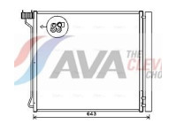 Condenser, air conditioning BW5474D Ava Quality Cooling