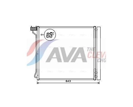 Condenser, air conditioning BW5474D Ava Quality Cooling