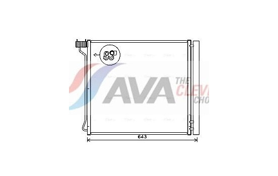 Condenser, air conditioning BW5474D Ava Quality Cooling