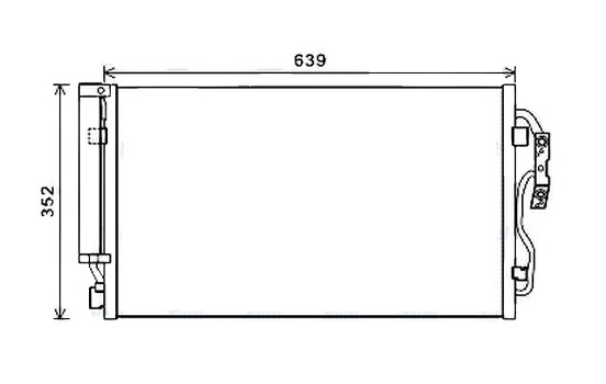 Condenser, air conditioning BW5477D Ava Quality Cooling