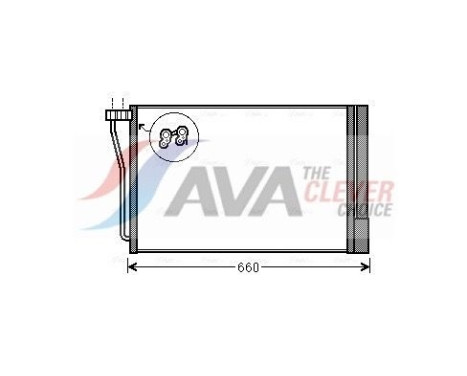 Condenser, air conditioning BW5490D Ava Quality Cooling