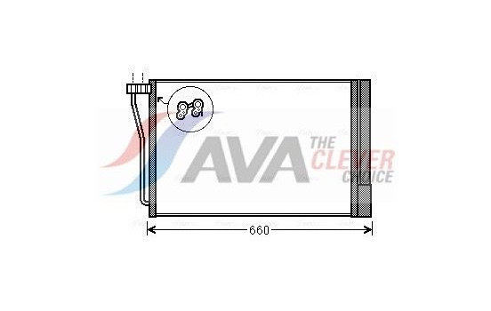Condenser, air conditioning BW5490D Ava Quality Cooling