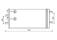 Condenser, air conditioning BW5550D Ava Quality Cooling