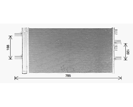 Condenser, air conditioning BW5603D Ava Quality Cooling