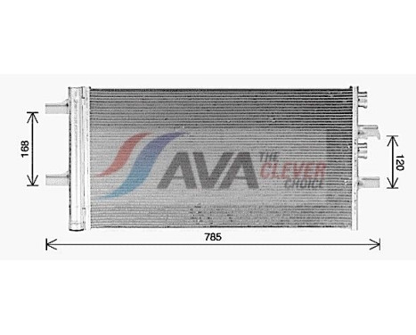 Condenser, air conditioning BW5603D Ava Quality Cooling
