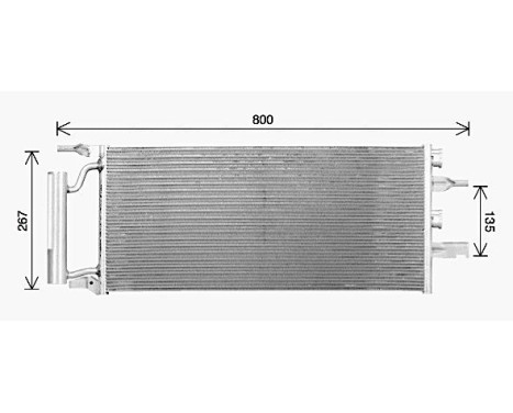 Condenser, air conditioning BW5607D Ava Quality Cooling