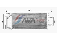 Condenser, air conditioning BW5607D Ava Quality Cooling
