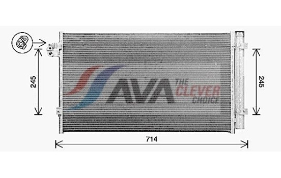Condenser, air conditioning BW5608D Ava Quality Cooling