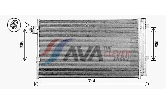 Condenser, air conditioning BW5609D Ava Quality Cooling