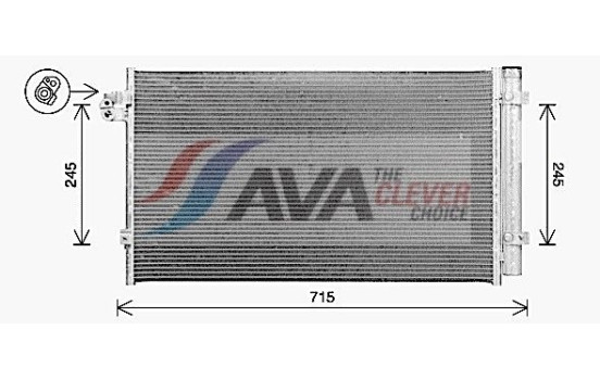 Condenser, air conditioning BW5616D Ava Quality Cooling
