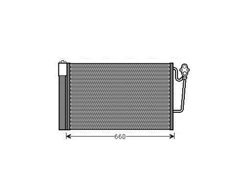 Condenser, air conditioning BWA5363D Ava Quality Cooling, Image 3