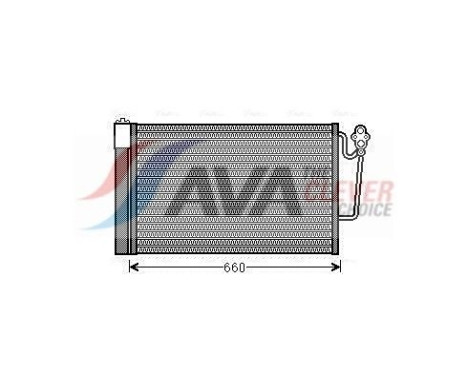 Condenser, air conditioning BWA5363D Ava Quality Cooling, Image 3