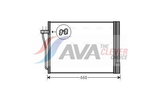 Condenser, air conditioning BWA5371D Ava Quality Cooling
