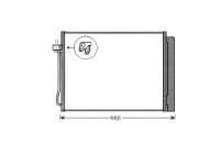 Condenser, air conditioning BWA5377D Ava Quality Cooling