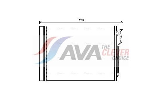 Condenser, air conditioning BWA5435D Ava Quality Cooling