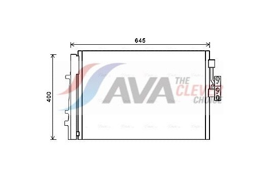 Condenser, air conditioning BWA5481D Ava Quality Cooling