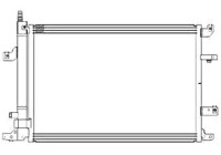 Condenser, air conditioning CF20316 Delphi