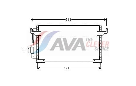 Condenser, air conditioning CN5085 Ava Quality Cooling