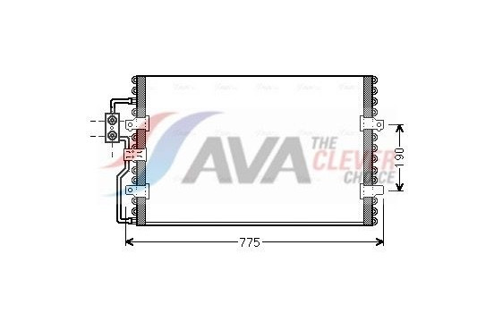 Condenser, air conditioning CN5093 Ava Quality Cooling