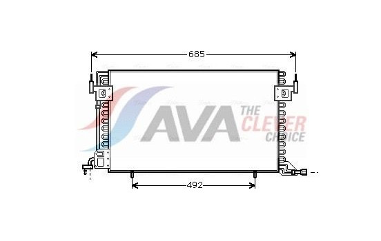 Condenser, air conditioning CN5100 Ava Quality Cooling