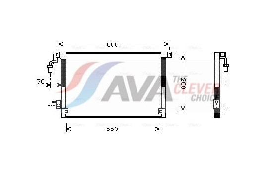 Condenser, air conditioning CN5172 Ava Quality Cooling