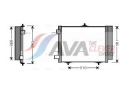 Condenser, air conditioning CN5205 Ava Quality Cooling