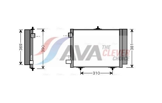 Condenser, air conditioning CN5205 Ava Quality Cooling