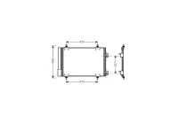 Condenser, air conditioning CNA5231D Ava Quality Cooling