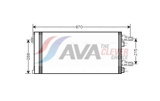 Condenser, air conditioning CNA5246D Ava Quality Cooling