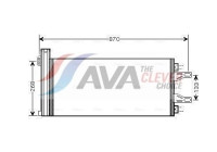 Condenser, air conditioning CNA5248D Ava Quality Cooling