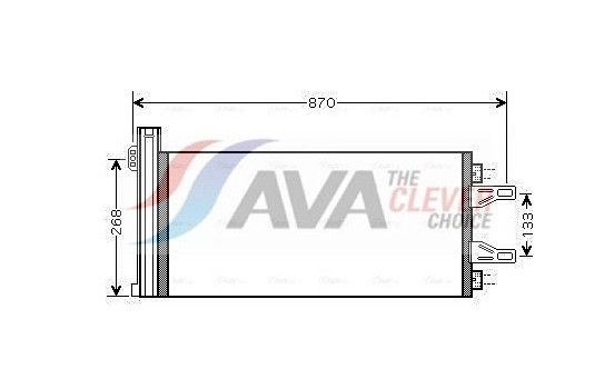 Condenser, air conditioning CNA5248D Ava Quality Cooling