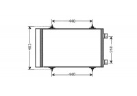 Condenser, air conditioning CNA5263D Ava Quality Cooling