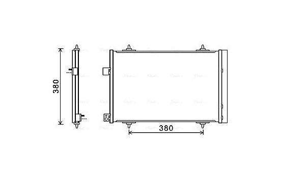 Condenser, air conditioning CNA5274D Ava Quality Cooling