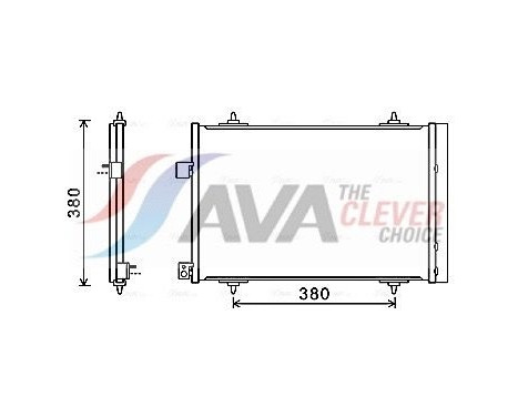 Condenser, air conditioning CNA5274D Ava Quality Cooling