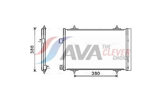 Condenser, air conditioning CNA5274D Ava Quality Cooling
