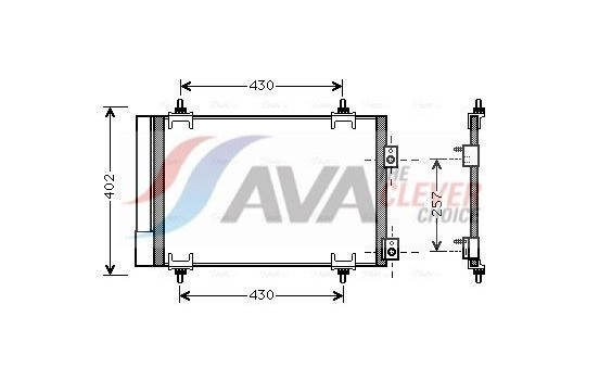Condenser, air conditioning CNA5283D Ava Quality Cooling