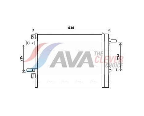 Condenser, air conditioning CNA5308D Ava Quality Cooling