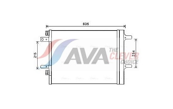 Condenser, air conditioning CNA5308D Ava Quality Cooling