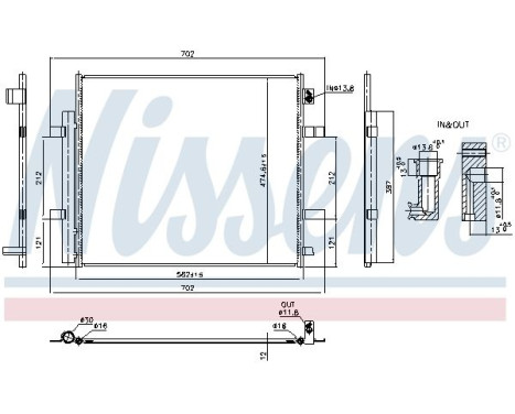 Condenser, air conditioning **CORROSION PROTECTION & NITROGEN FILLING** 940893 Nissens