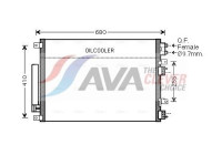 Condenser, air conditioning CR5093D Ava Quality Cooling
