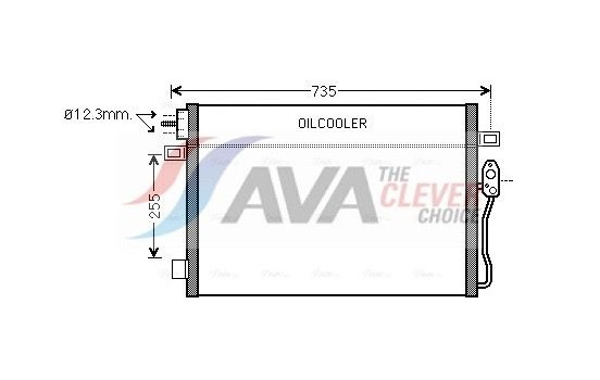 Condenser, air conditioning CR5100 Ava Quality Cooling