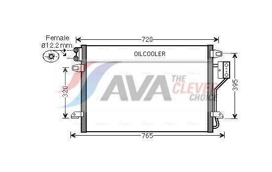 Condenser, air conditioning CR5106 Ava Quality Cooling