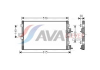Condenser, air conditioning CR5114 Ava Quality Cooling